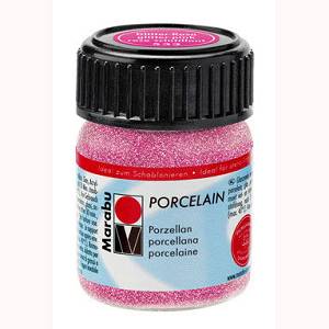 Porcelain Glitter 15 ml - boje za porculan bez fiksiranja pečenjem glitter bijela