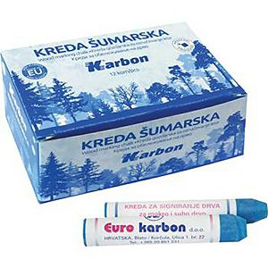 Kreda šumarska debela pk12 Karbon plava