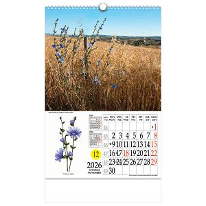 Kalendar "Ljekovito bilje" s rotacijskim krugom, spirala, Nikoprom