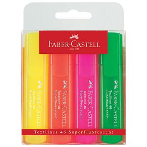 Signir 1-5mm 46 Superfluorescent pvc etui Faber-Castell 154604/4boje blister