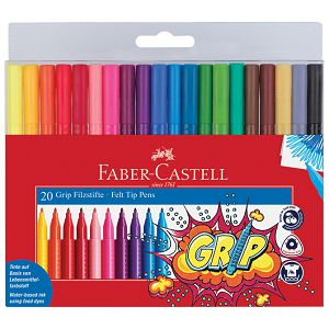 Flomaster školski  20boja Grip Faber-Castell 155320 blister