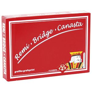 Karte igraće Remi-Bridge-Canasta 1/112 Grafika Grafoprint