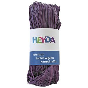 Rafija prirodna 50g Heyda 20-48877 85 ljubičasta