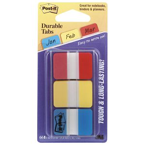 Zastavica 25,4x38mm 3bojex22L super čvrste Post-it 3M.686-RYB blister