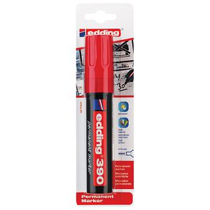 Marker permanentni 4-12mm Edding 390/1 crveni blister