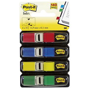 Zastavica 11,9x43,2mm 4bojex35L Post-it 3M.683-4 blister