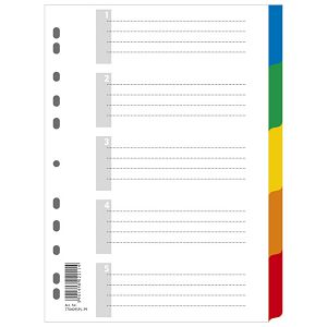 Pregrada plastična A4 kolor  5listova Donau 7704095PL-99