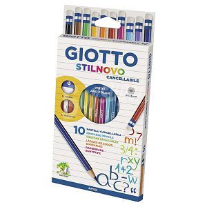 Boje drvene  10boja s gumicom+šiljilo+gumica Giotto Fila 2568 blister!!