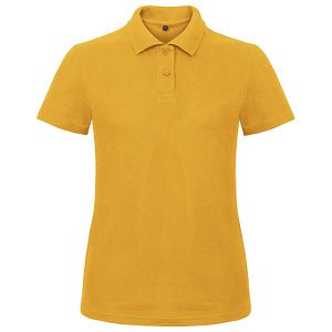 Majica kratki rukavi polo B&C ID.001/women 180g zlatno žuta XS