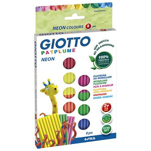 Plastelin  8neon bojax33g extra soft Giotto Fila 513200 blister