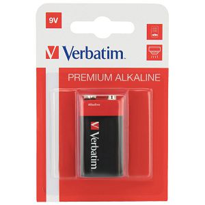 Baterija alkalna 9V Verbatim 49924 blister