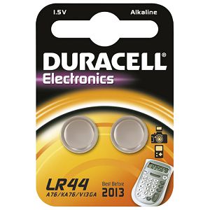 Baterija alkalna 1,5V pk2 Duracell LR44 blister