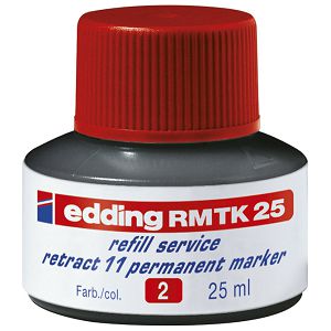 Tinta za marker permanentni   25ml Edding MTK25 crvena