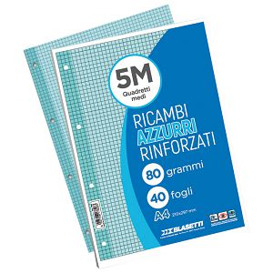 Blok za mapu uložnu 4 rupe A4 crte 40L Blasetti plavi