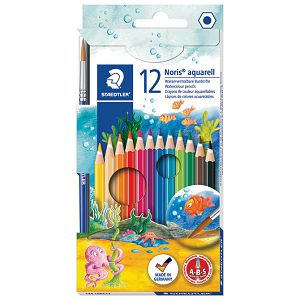 Boje drvene-vodene  12boja Noris Aquarell Staedtler 144 10NC12 blister