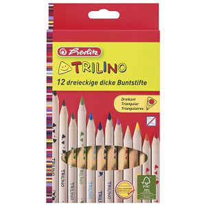 Boje drvene  12boja Trilino jumbo Herlitz 10412062 blister