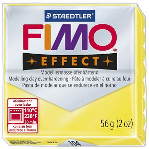 Masa za modeliranje   57g Fimo Effect Staedtler 8020-104 prozirno žuta!!