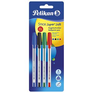 Olovka kemijska Stick K86 super soft pk4 Pelikan 804585 sortirano blister!!