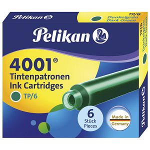 Tinta za nalivpero patrone pk6 4001 Pelikan 300087 tamnozelena