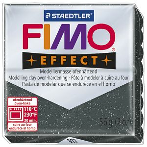 Masa za modeliranje   57g Fimo Effect Staedtler 8020-903 stardust crna!!