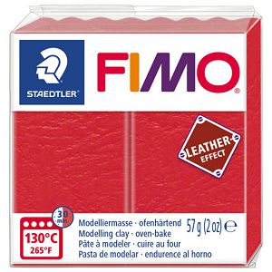 Masa za modeliranje   57g Fimo Effect Leather-effect Staedtler 8010-249 crvena (lubenica)!!