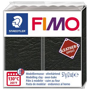 Masa za modeliranje   57g Fimo Effect Leather-effect Staedtler 8010-909 crna!!