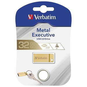 Memorija USB 32GB 3.0 Metal Executive Verbatim 99105 zlatni blister