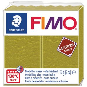 Masa za modeliranje   57g Fimo Effect Leather-effect Staedtler 8010-519 maslinasto zelena!!