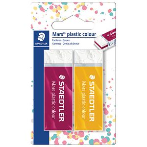 Gumica Mars plastic colour pk2 Staedtler 52650E1BK2 blister!!