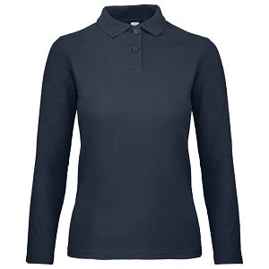 Majica dugi rukavi polo B&C ID.001 LSL/women 180g tamnoplava 2XL!!