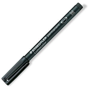 Marker permanentni 1mm reciklirani Lumocolor Staedtler 317-9 BKDA crni blister 