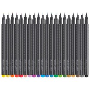 Flomaster fineliner 0,4mm Grip 20boja Faber-Castell 151620 sortirano blister