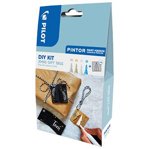 Set 4 markera i privjesnice DIY KIT XMas Gift Tags Pintor Pilot blister!!