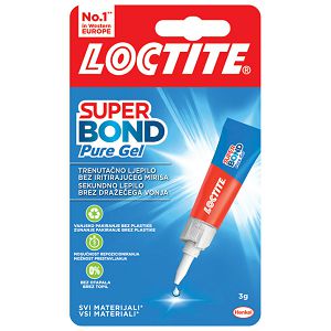 Ljepilo trenutačno  3g Loctite Super Bond Pure Gel  Henkel 2943109 blister