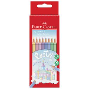 Boje drvene  10boja pastel Faber-Castell 111211 blister