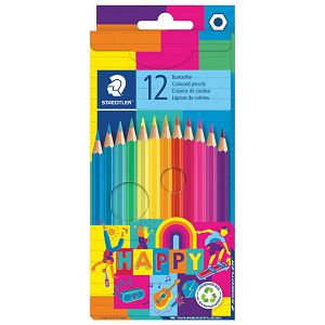 Boje drvene  12boja Happy Staedtler 146 C12 HA blister!!