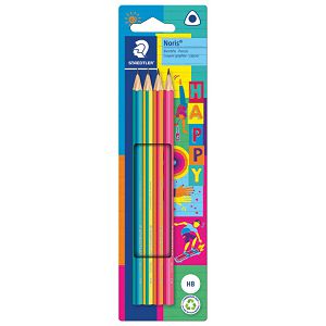 Olovka grafitna HB Noris Happy trokutasta pk4 Staedtler 118 BK4 HA blister!!