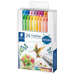 Flomaster fineliner 0,3mm 24boje Triplus Design Journey Staedtler 334 C24-C!!