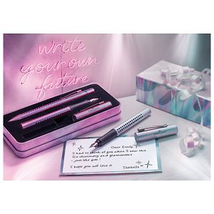 Nalivpero Grip 2011 (F) Glam Faber-Castell 140845 biserno bijela