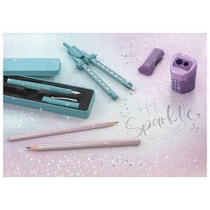 Nalivpero Sparkle (M) u metalnoj kutiji Faber Castell 201516 metalik tirkizno 