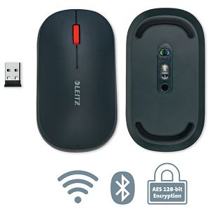 Miš usb 3tipke optički bežični Cosy Leitz 65310089 tamnosivi