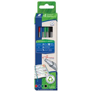 Flomaster fineliner 0,3mm pk4 reciklirani Triplus Staedtler 334 RC4 sort!!