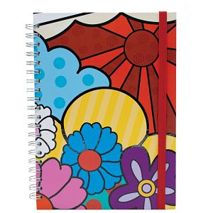 Blok kolegij A4 crte 120L s gumicom Flowers 4 Marker 2417 