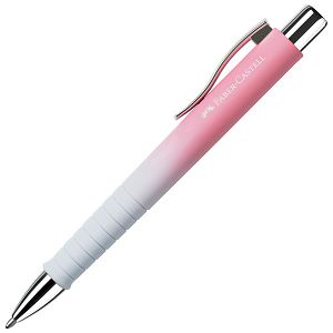 Olovka kemijska gumirana Poly Ball XB Faber Castell 241108 rozo-svijetloplava