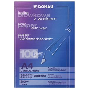 Indigo ručni film A4 pk100 Donau 1923100PL-23 plavi