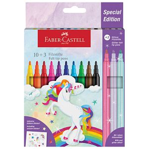 Flomaster školski  10+3boje Unicorn Faber Castell 554213 blister