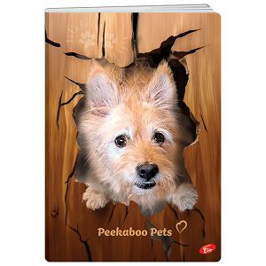 Teka meki uvez A4 crte 40+2L 80g Peekaboo pets Elisa