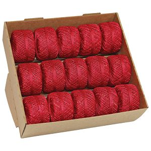 Špaga ukrasna metalik fi-2 mm/20m Prasent 127-609 crvena