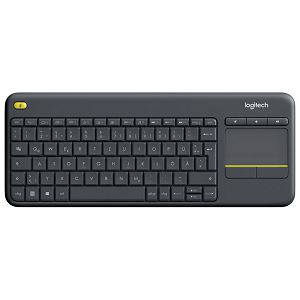 Tipkovnica + touchpad K400+ Logitech crna
