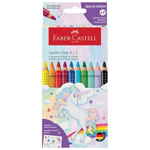 Boje drvene  10boja Jumbo Grip Unicorn Faber Castell 110923 blister
